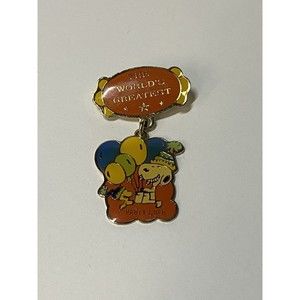 Vintage Peanuts Snoopy The World's Greatest Party Goer Awards Pin Funny